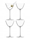LSA International - Borough Martini Glass Set 4 - Kokteiliklaasid - 19.5 CL