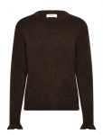 Selected - Slflulu Ls Knit Frill Cuff O-Neck Noos - Džemprid - XXL