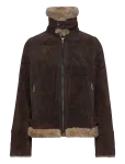 Jofama - Ciara Suede Shearling Jacket - Nahk - 38
