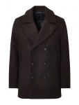 Lexington Clothing - Wes Wool Peacoat - Villased mantlid - L