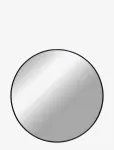 House Nordic - Liva - Mirror, Aluminium, Black, &Oslash;80 Cm - Seinapeeglid - 80X80X3CM