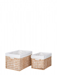 House Nordic - Nina - Baskets, Paper, Natural, Set Of 2 - Hoiukorvid - 22X25X35CM