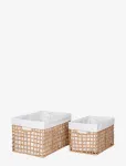House Nordic - Nina - Baskets, Paper, Natural, Set Of 2 - Hoiukorvid - 22X25X35CM