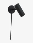 House Nordic - Nida - Lamp, Black, 190 Cm Fabric Cord - Seinalambid - 22X10X15CM