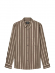 Mads N&oslash;rgaard - Cotton Linen Sune Stripe Shirt - Linased s&auml;rgid - XL