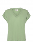 Scotch & Soda - Cotton Linen V-Neck T-Shirt - L&uuml;hikeste varrukatega - XS