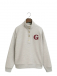 GANT - G Badge Half Button Up Sweat - Dressipluusid - XL