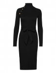 Lauren Ralph Lauren - Button-Trim Rib-Knit Mockneck Dress - P&otilde;lveni ja midi - XS