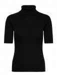 Davida Cashmere - Turtleneck Rib T-Shirt - K&otilde;rge kaelusega - XL