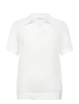 Lindbergh - V-Neck S/S Crochet Knit Polo - L&uuml;hikeste varrukatega kootud polos&auml;rgid - M