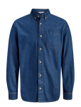 Jack & Jones - Jjebrook Jjoxford Shirt Akm 990 Noos - Teksas&auml;rgid - S