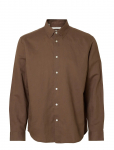 Selected - Slmregclay Linenblend Ls Shirt Cla Noos - Vabaaja s&auml;rgid - XL
