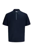 Jack & Jones - Jjmax Knit Zip Polo Ss - L&uuml;hikeste varrukatega kootud polos&auml;rgid - M