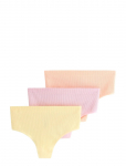 Lindex - 3-Pack Seamless Thong - Stringid - XS