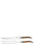 Laguiole By H&acirc;ws - Laguiole By H&acirc;ws Carving Knife And Fork Set 2 Pcs Olive - Nikerdusnoad - ONE SIZE