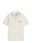 Tommy Jeans - Tjm Reg Ss Badge Knit Polo Ext - L&uuml;hikeste varrukatega kootud polos&auml;rgid - XXXL