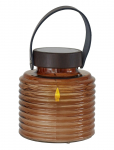 Sirius Home - Aston Solar Krukke, &Oslash;12Xh12Cm, Rav - Laternad - ONE SIZE