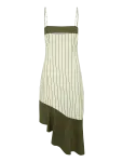 Laagam - Breeze Kakhi Asymmetric Midi Dress - P&otilde;lveni ja midi - L