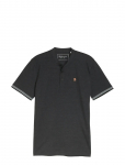 Tom Tailor - Stand Up Collar Two Tone Polo - L&uuml;hikeste varrukatega - S