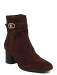 Tommy Hilfiger - Th Strap Suede Block Heel Boot - Kontsaga poolsaapad - 37