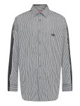 Diesel - Striped Shirt With Denim Back - Vabaaja s&auml;rgid - 50