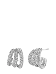 Bud To Rose - Iris Trio Earring Clear/Gold - R&otilde;ngad - ONE SIZE