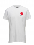 Edwin - Bolton T-Shirt - Grey Marl/White - L&uuml;hikeste varrukatega - XL