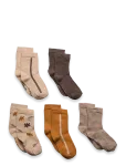 Minymo - Socks W. Pattern (5-Pack) - Sokid - 31\34