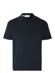 Selected - Slhteller Ss Knit Polo Noos - L&uuml;hikeste varrukatega kootud polos&auml;rgid - XXL