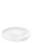 Aida - Relief - Middags Tallerken Porcel&aelig;n White 4 Stk 27 Cm Gave&aelig;ske - Praetaldrikud - &Oslash; 27 CM