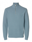 Selected - Slmdane Ls Knit Structure Half Zip Noos - Poolpika lukuga džemprid - XXL