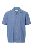 Selected - Slhrelaxsun Shirt Ss Resort - L&uuml;hikeste varrukatega - M