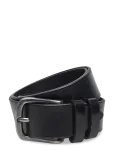Portia 1924 - Black Full Grain Leather Belt - Klassikalised v&ouml;&ouml;d - 85 cm