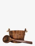 Emendo - Bucket With A Rope + Ladle - Saunatarvikud - ONE SIZE
