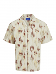 Jack & Jones - Jorjeff Jacquard Shirt Ss Ln Styd24 - L&uuml;hikeste varrukatega - S