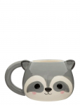 Puckator - Adoramals Raccoon Head Ceramic Shaped Mug - Cups - ONE SIZE