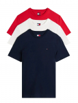 Tommy Jeans - 3 Pack Extra Slim Sflag T-Shirt - L&uuml;hikeste varrukatega - XXXL