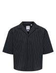 ONLY & SONS - Onsemilo Rlx Ss Linen Resort Shirt 0256 - L&uuml;hikeste varrukatega s&auml;rgid - S