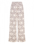 Dante6 - Dante6-Teo Logo Printed Wide Leg Pants - Lai jalg - 40