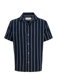 Jack & Jones - Jjecoba Stripe Resort Shirt Ss Sn - L&uuml;hikeste varrukatega s&auml;rgid - XL