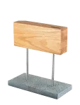 Laguiole Style De Vie - Knife Block Magnetic Oak Sdv - Noaplokid - 25X12X27.5CM