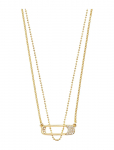 Pilgrim - Instant Necklace, 2-In-1 Set, Gold-Plated - Kett-kaelakeed - ONE SIZE