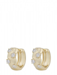 SN&Ouml; Of Sweden - Jen Stone Wide Ring Ear G/Clear - Onesize - R&otilde;ngad - ONE SIZE