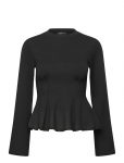 Gina Tricot - Knitted Peplum Top - Pikkade varrukatega - XS