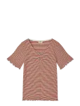 Mads N&oslash;rgaard - 2X2 Cotton Stripe  Tiki Tee - L&uuml;hikeste varrukatega - 128