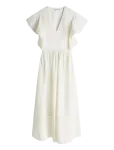 Tommy Hilfiger - Linen Frill Midi Ss Dress - P&otilde;lveni ja midi - 34
