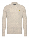 Lyle & Scott - Lambswool Blend Rugby Jumper - Pikkade varrukatega kootud polos&auml;rgid - XL