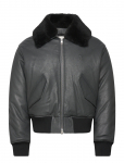 AMI - Leather Zipped Jacket - Nahk - S