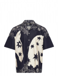Scotch & Soda - Printed Lyocell Relaxedfit Shortsleeved Shirt - Vabaaja s&auml;rgid - XXL