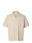 Selected - Slhrlxmonty Texture Ss Shirt - L&uuml;hikeste varrukatega s&auml;rgid - L